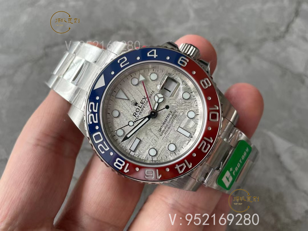 C+廠勞力士GMT格林尼治可樂圈隕石盤面做工細節怎么樣