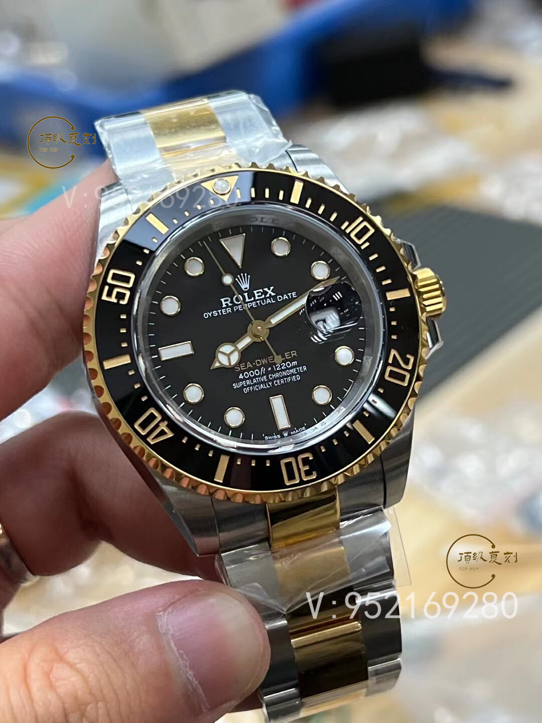 VS廠新作：勞力士單黃鬼王間金海使型系列m126603-0001復刻表深度評測