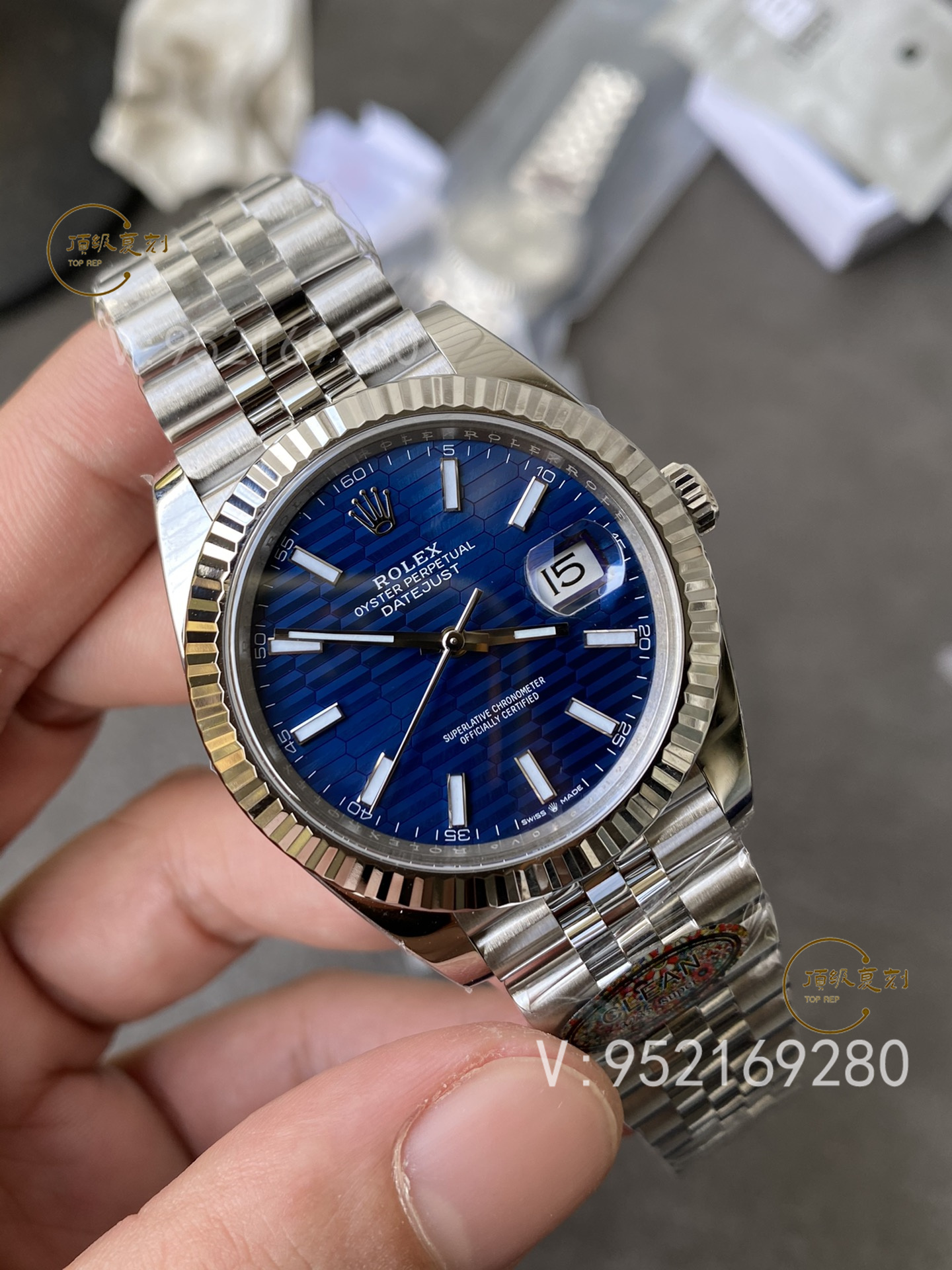 C廠Clean廠勞力士新品格紋(坑紋)盤41mm藍面日志126334腕表詳細評測