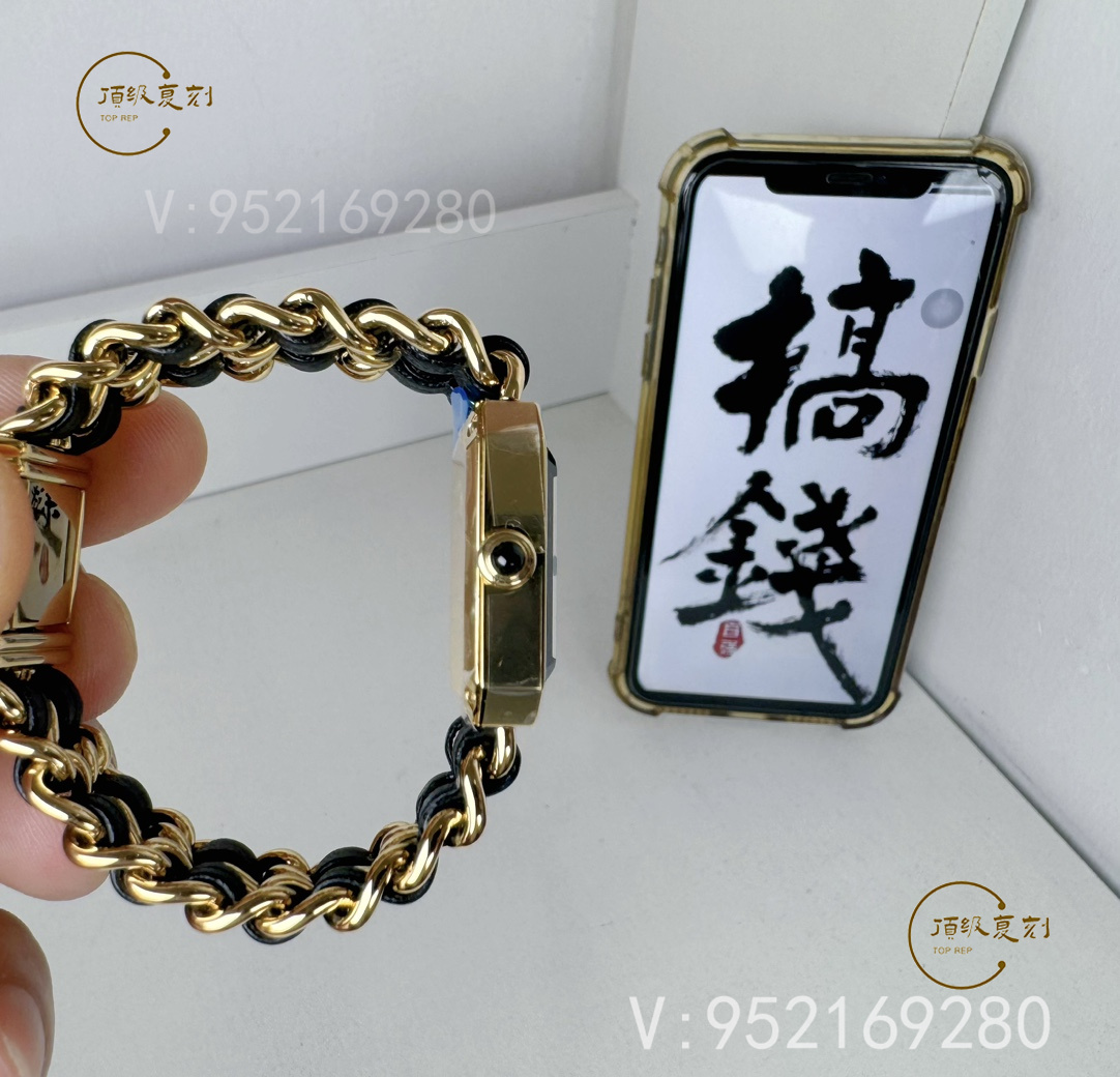 BV廠香奈兒PREMIERE系列H6951黑金方糖評(píng)測(cè)-中古女士腕表的獨(dú)特魅力