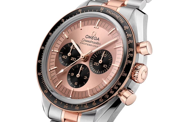 歐米茄創(chuàng)新材質(zhì)融合：推出「半金」超霸登月表