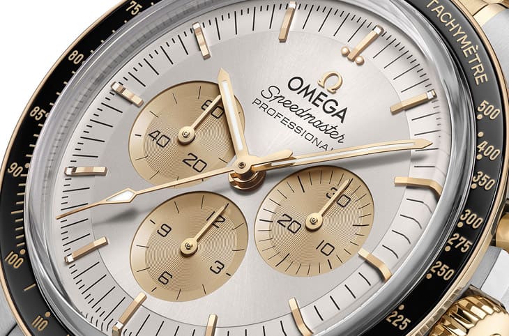 歐米茄創(chuàng)新材質(zhì)融合：推出「半金」超霸登月表