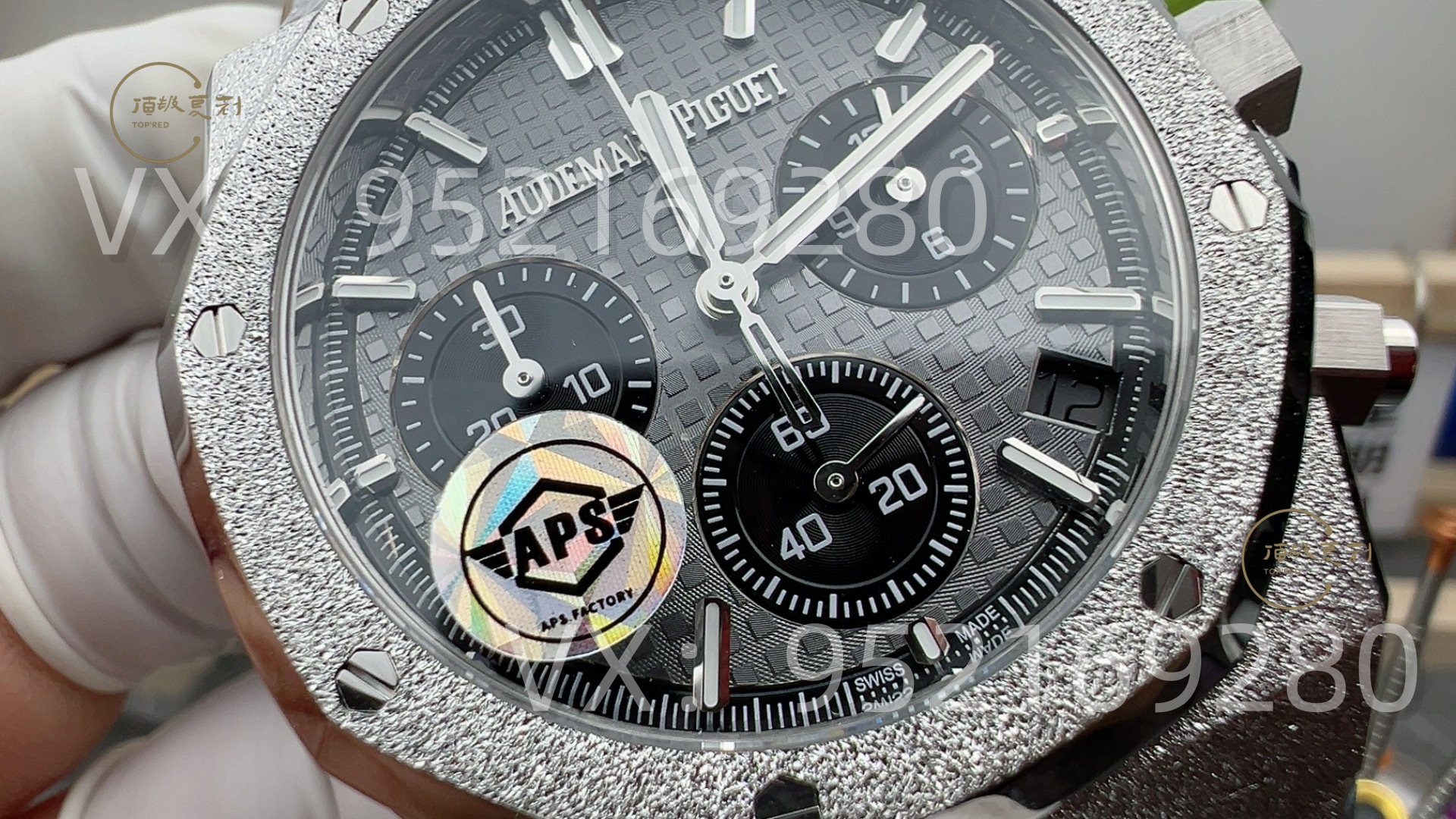 APS廠復(fù)刻新品愛彼26240熊貓計時盤霜金腕表怎么樣,4401一體機芯