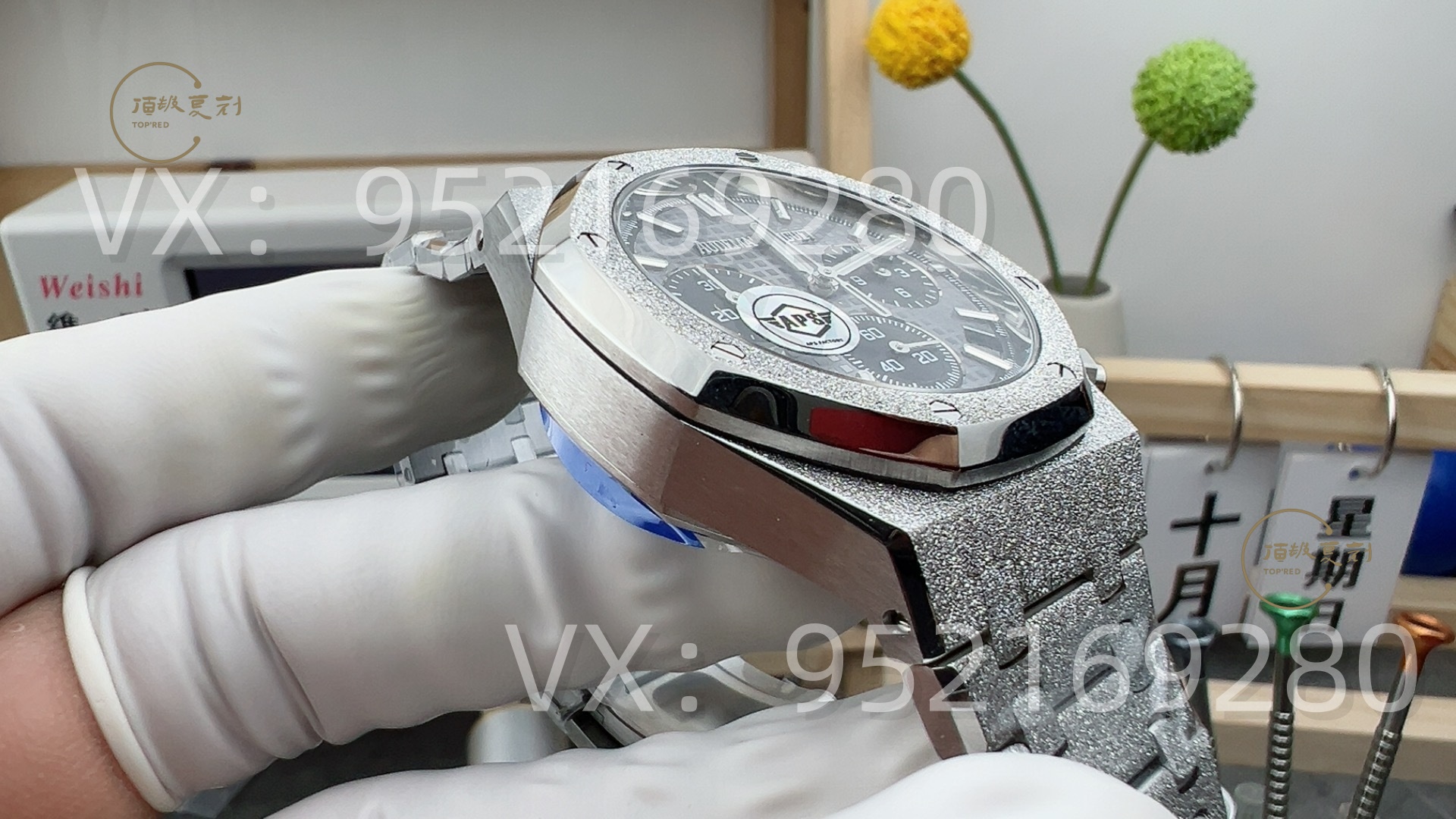 APS廠復(fù)刻新品愛彼26240熊貓計時盤霜金腕表怎么樣,4401一體機芯